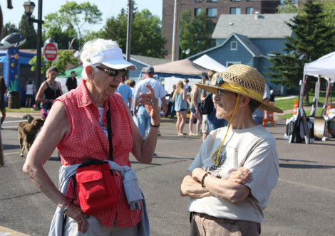 Fran Speaking with Radio Supporters at Heritage Days